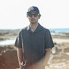 Camp Collar Stripes Navy - Modern Fit