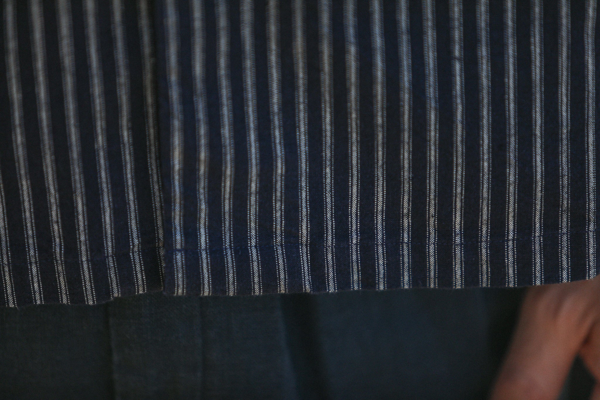 Camp Collar Stripes Navy - Modern Fit
