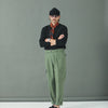 Cargo Sateen Japonais Pince Simple Khaki - Comfort Fit