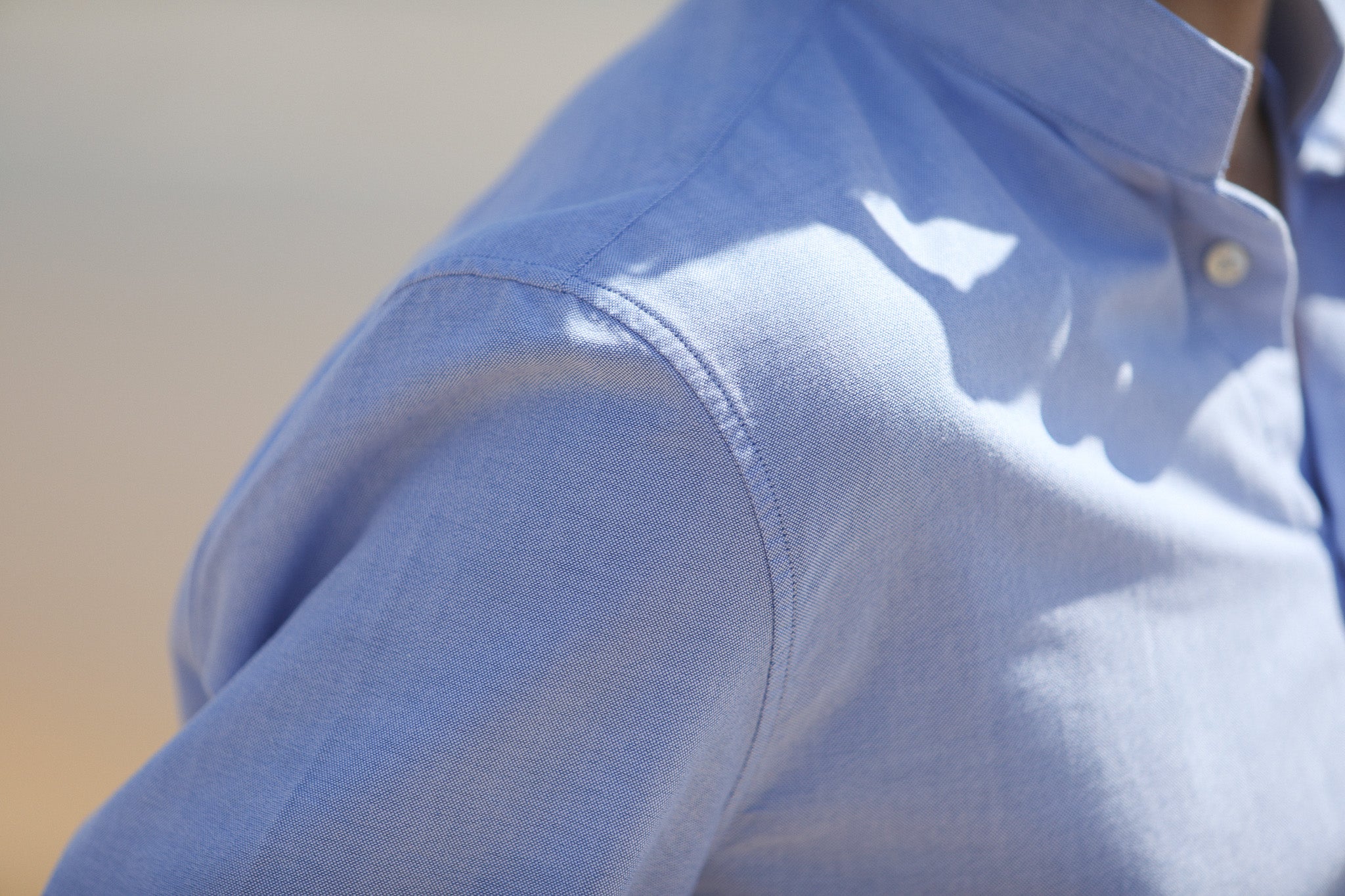 Chemise Oxford Bleu - Col Tailleur