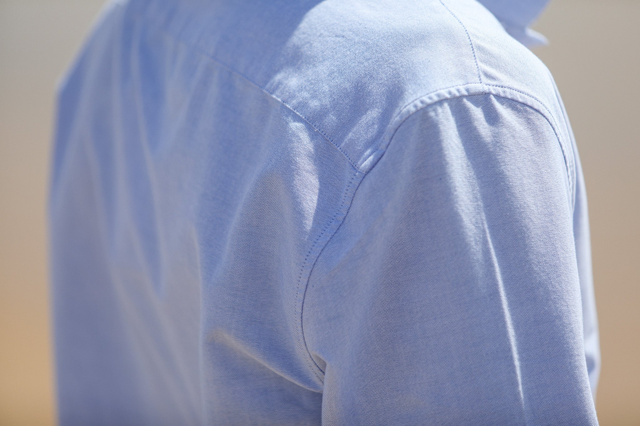 Chemise Oxford Bleu - Col Tailleur