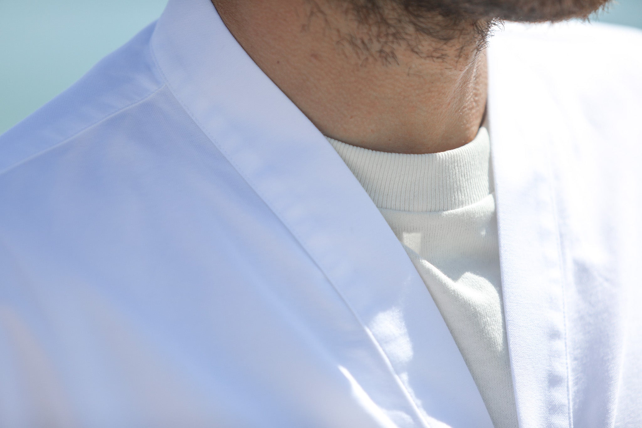 Cardigan Shirt Oxford White