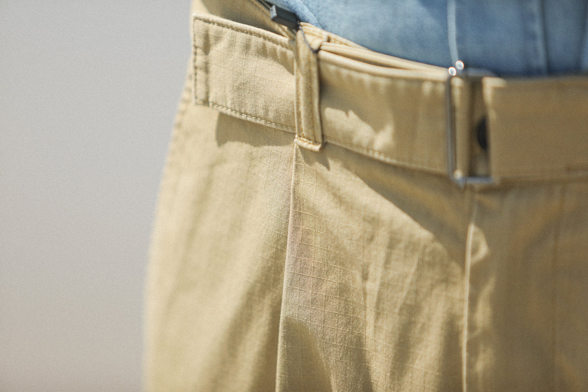 Chino Militaire Pince - Ripstop Japonais Beige
