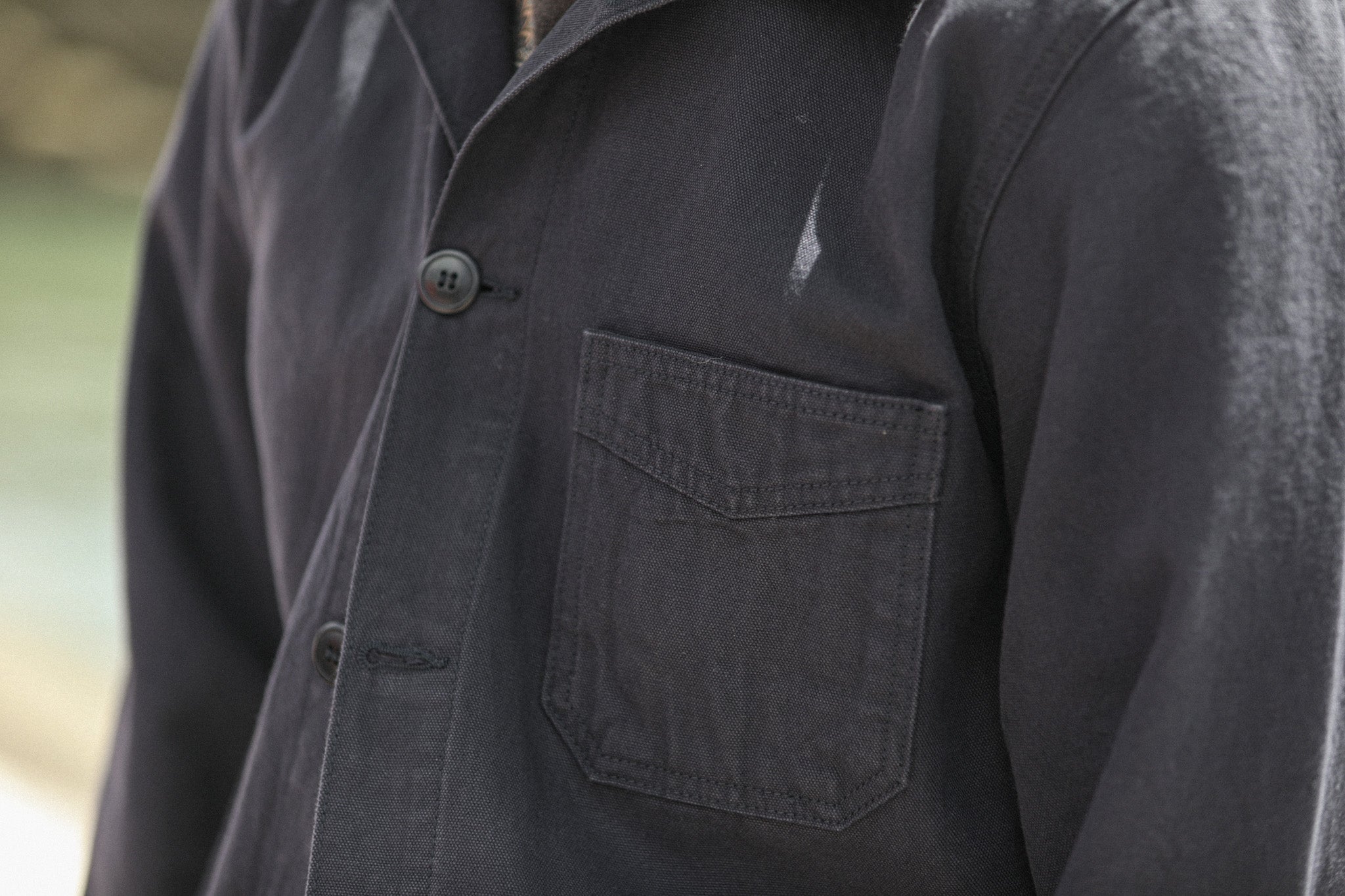 Veste Worker Canvas Japonais Navy - New Fit