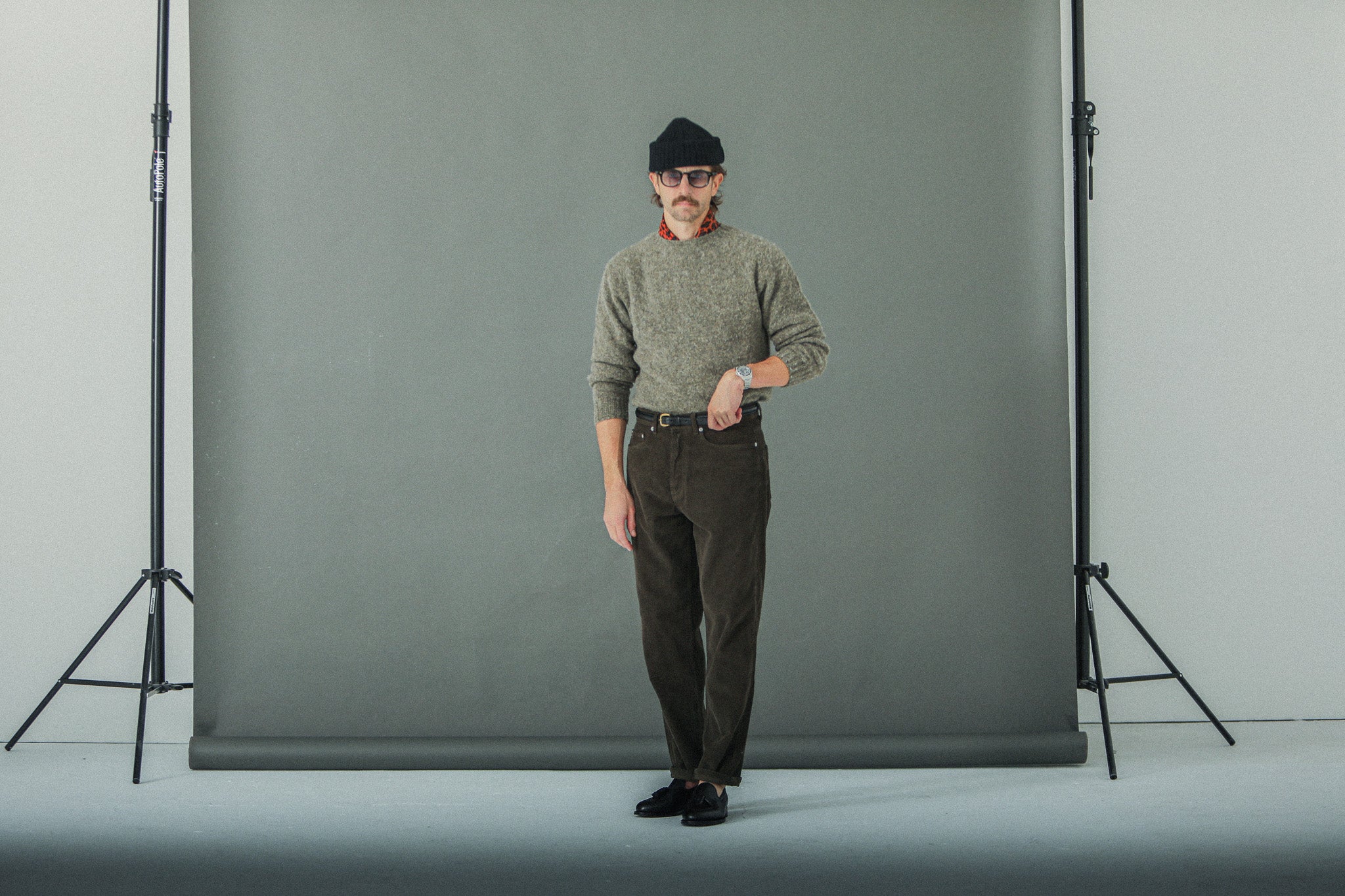 Jean Velours Khaki -  Comfort Fit