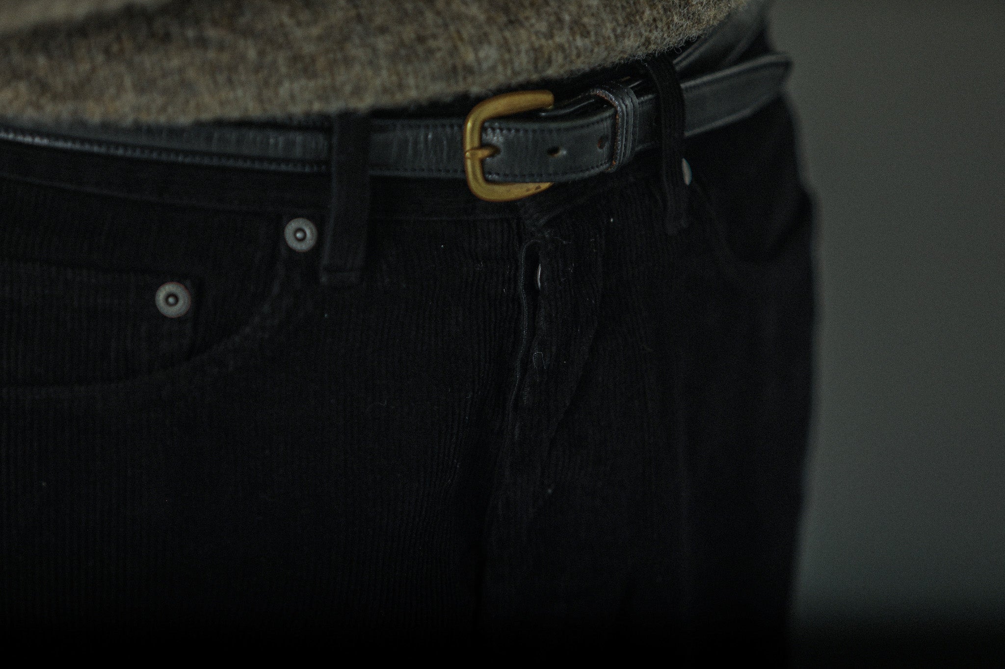 Jean Velours Noir -  Comfort Fit