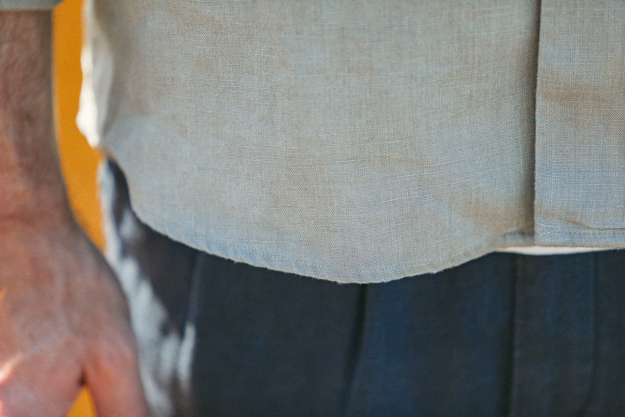 Military Camp Collar Lin Khaki
