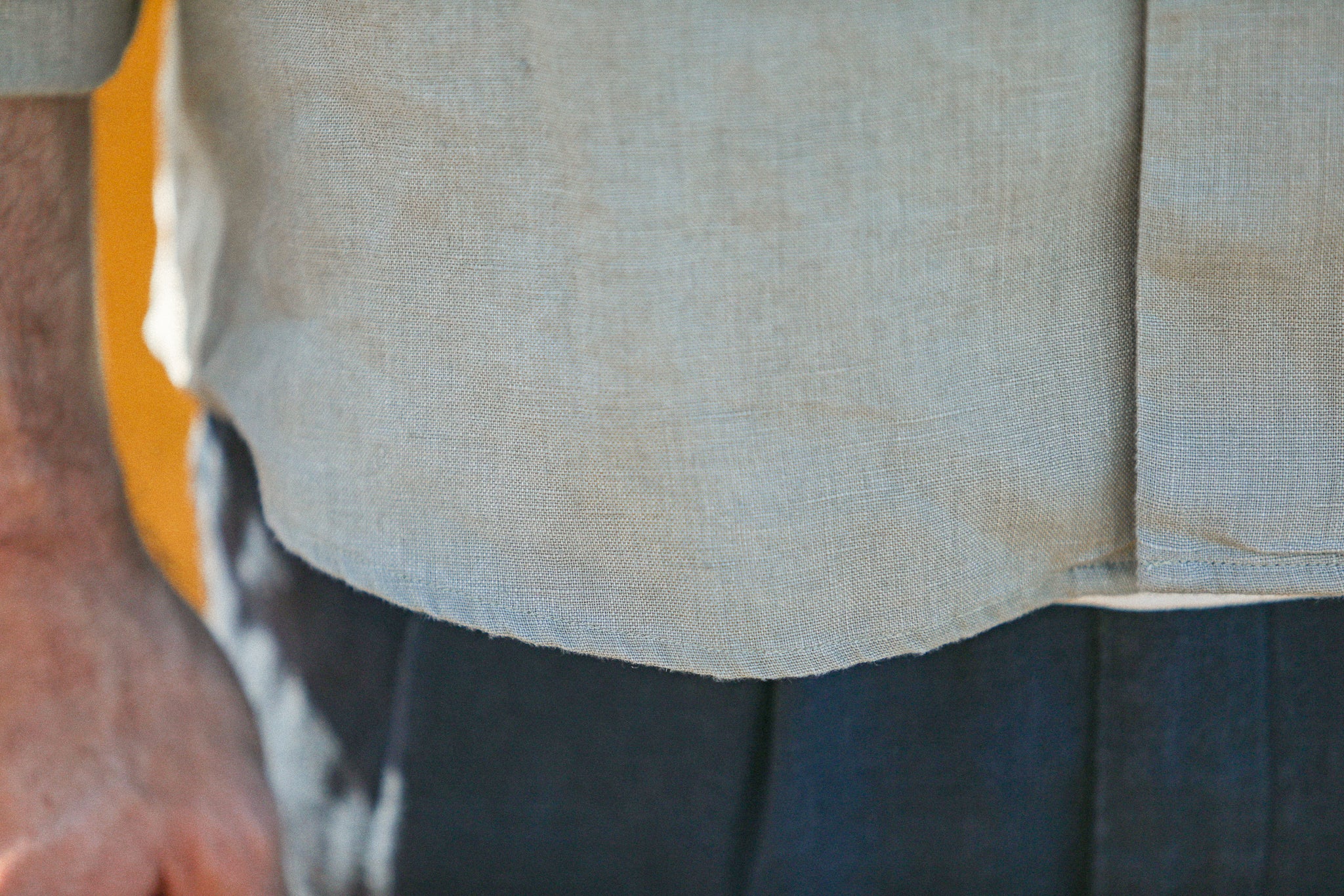 Military Camp Collar Lin Khaki