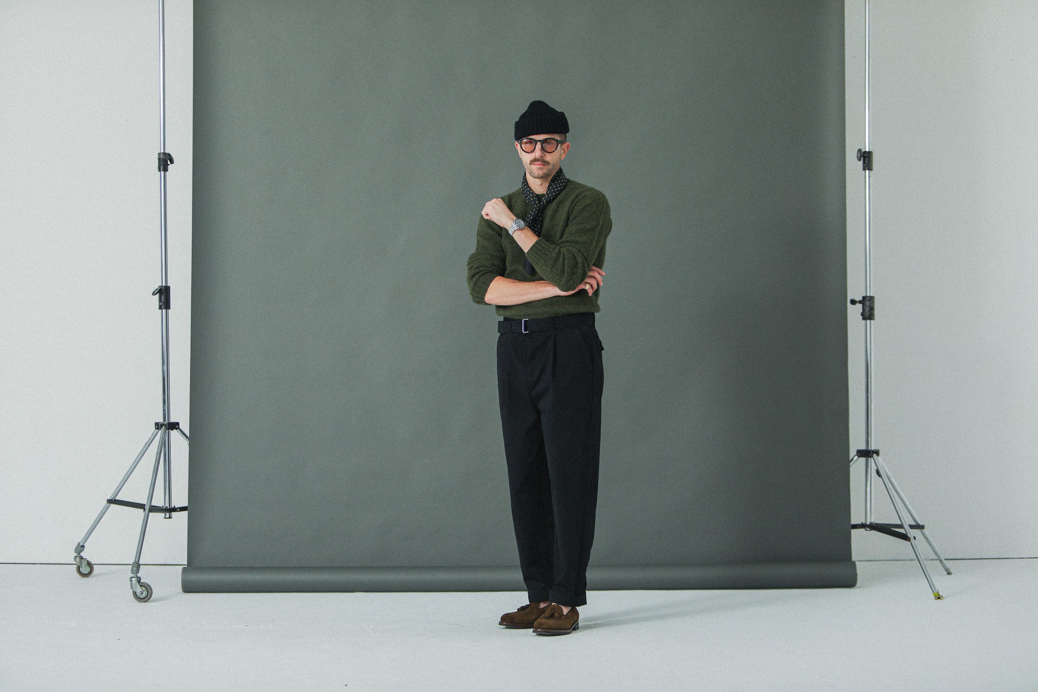 Chino Militaire Pince Simple Black - Comfort Fit