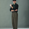 Chino Militaire Pince Simple Khaki - Comfort Fit