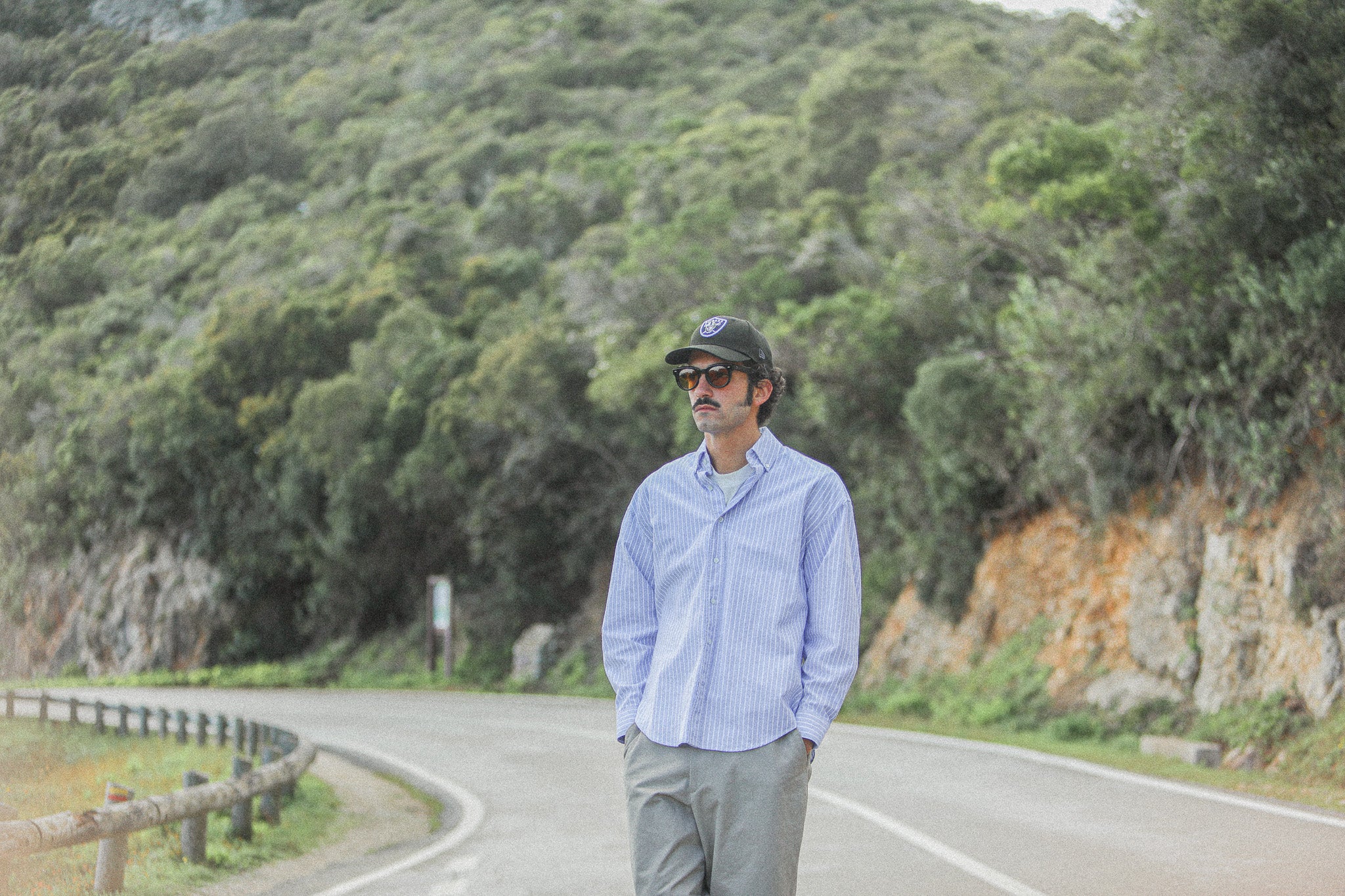 Chemise Oxford Rayures Larges Bleue - Modern Fit