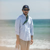 Chemise Oxford Stripes Green-Blue - Modern Fit