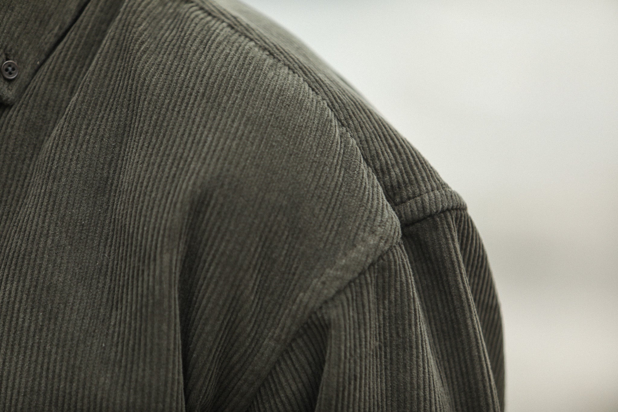 Surchemise Velours Khaki - New Modern Fit