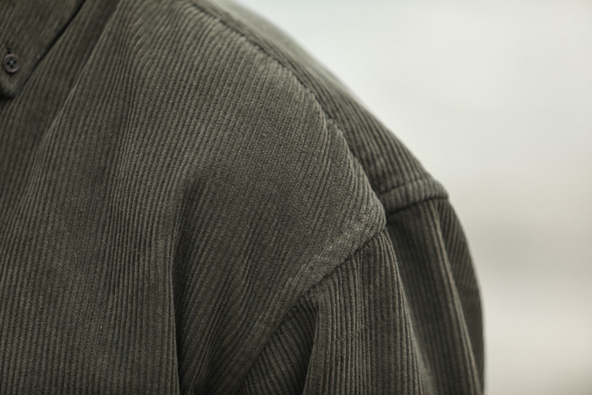 Surchemise Velours Khaki - New Modern Fit