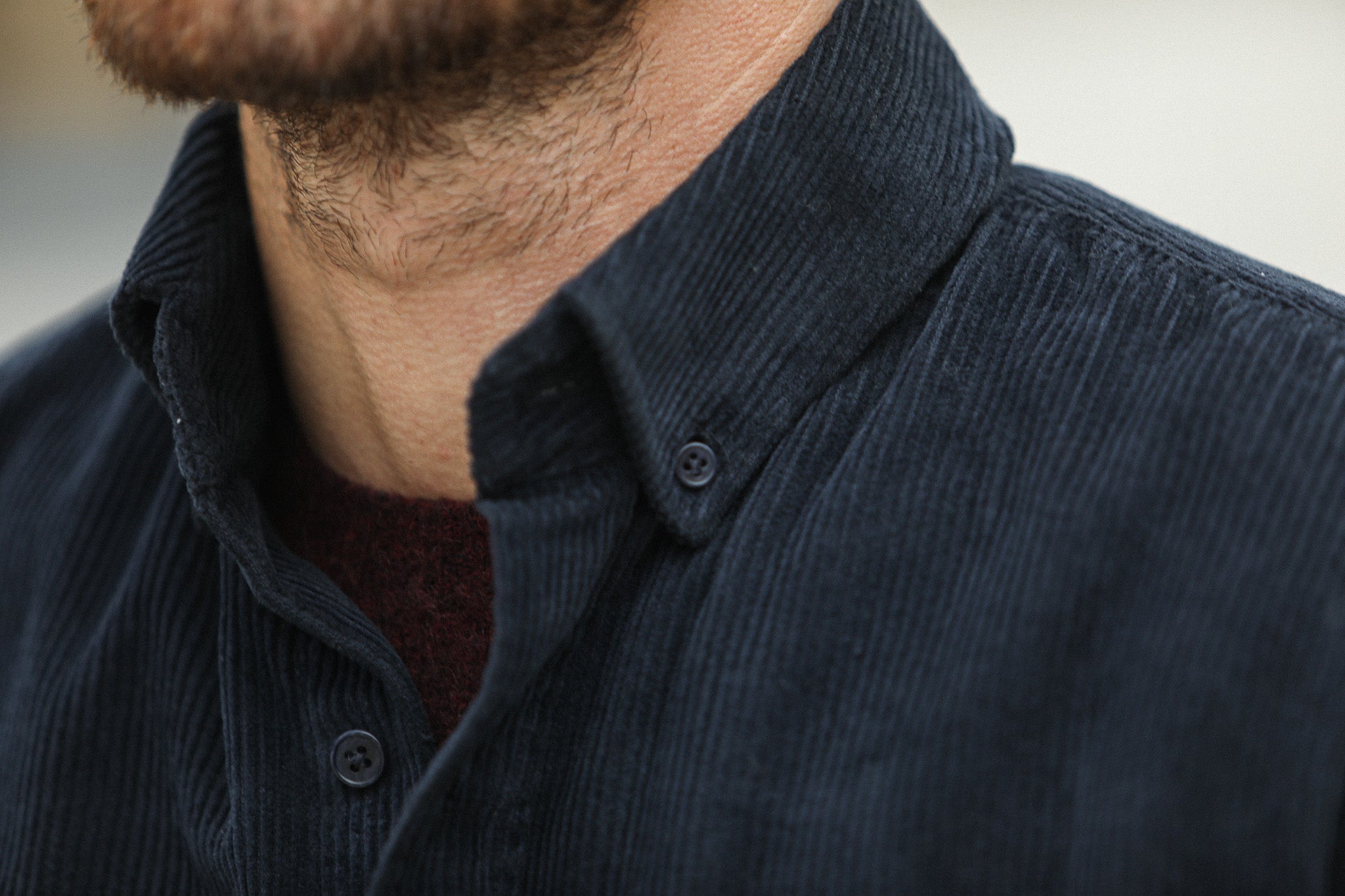 Surchemise Velours Navy - New Modern Fit