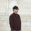 Surchemise Velours Bordeaux Purple - New Modern Fit