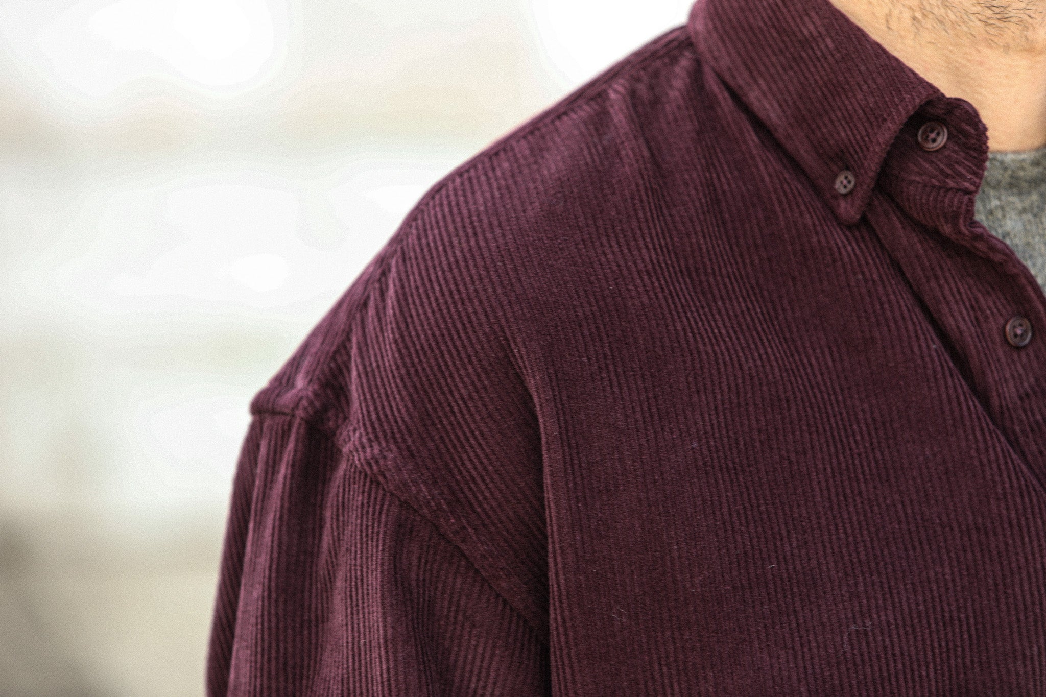 Surchemise Velours Bordeaux Purple - New Modern Fit