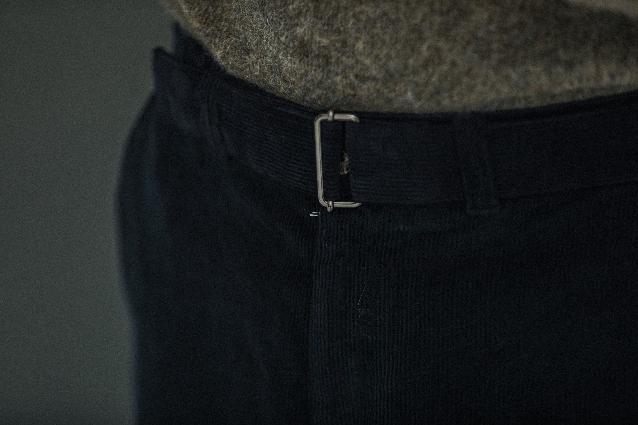 Military Pant Velours Navy - Comfort Fit