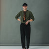 Military Pant Velours Noir - Comfort Fit