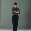 Military Pant Velours Noir - Comfort Fit