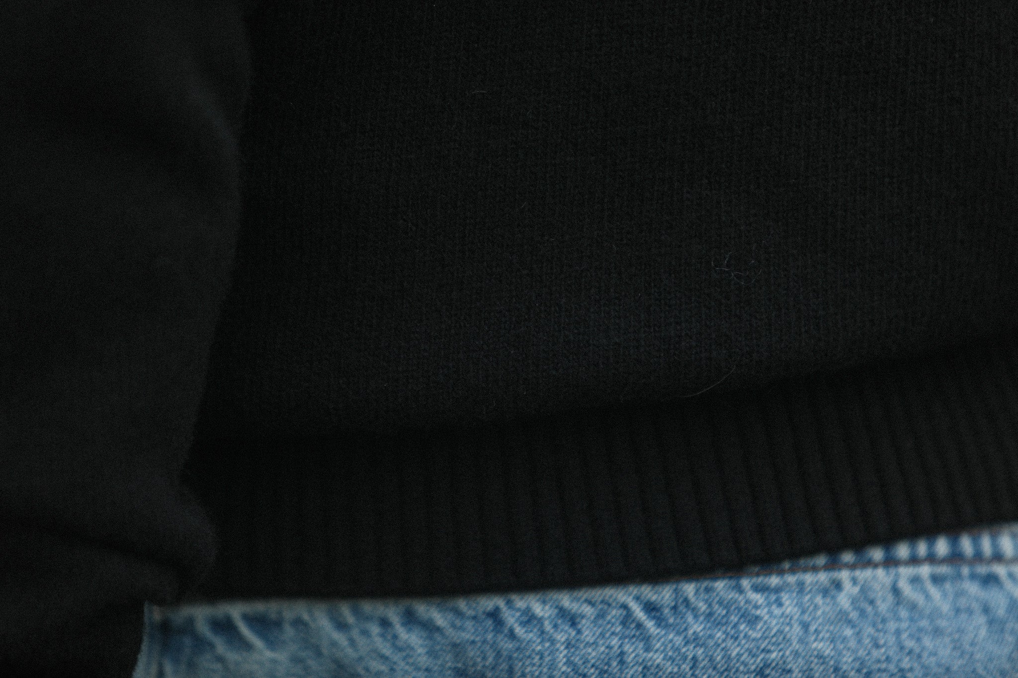 Pull Col Rond Lambswool Noir
