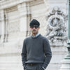 Pull Militaire Lambswool Dark Grey