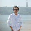 Chemise Oxford Rayures Blue & Green - Retro Fit