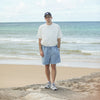 Beach Short - Denim Paisley Bleach