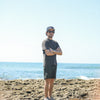 Beach Short - Leopard Japonais Blue