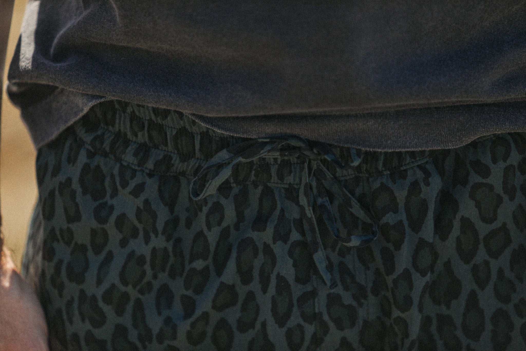 Beach Short - Leopard Japonais Blue