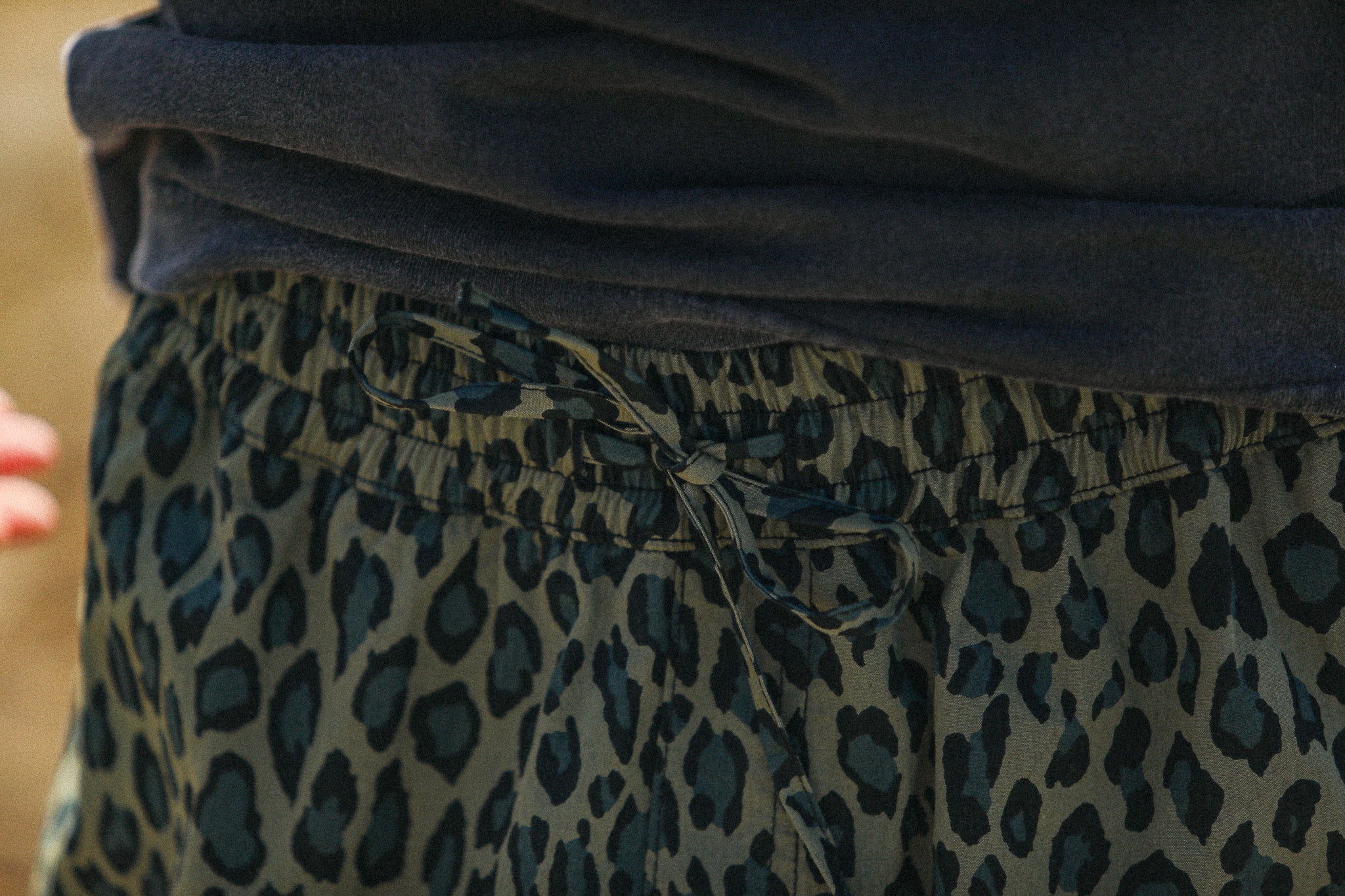 Beach Short - Leopard Japonais Khaki