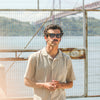 Modern Camp Collar Japanese Linen Beige