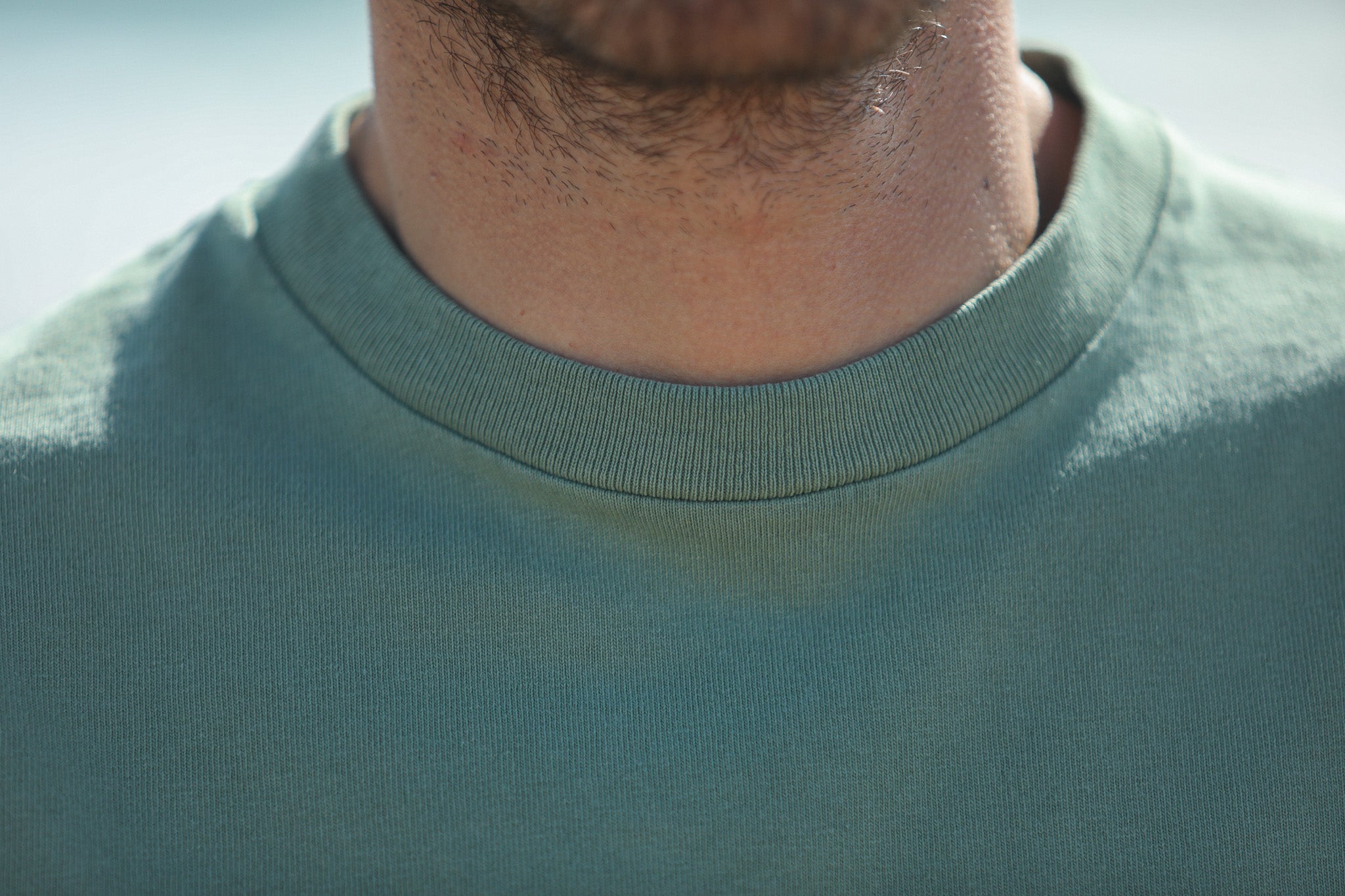 Tee-Shirt Comfort Acid Wash Light Green