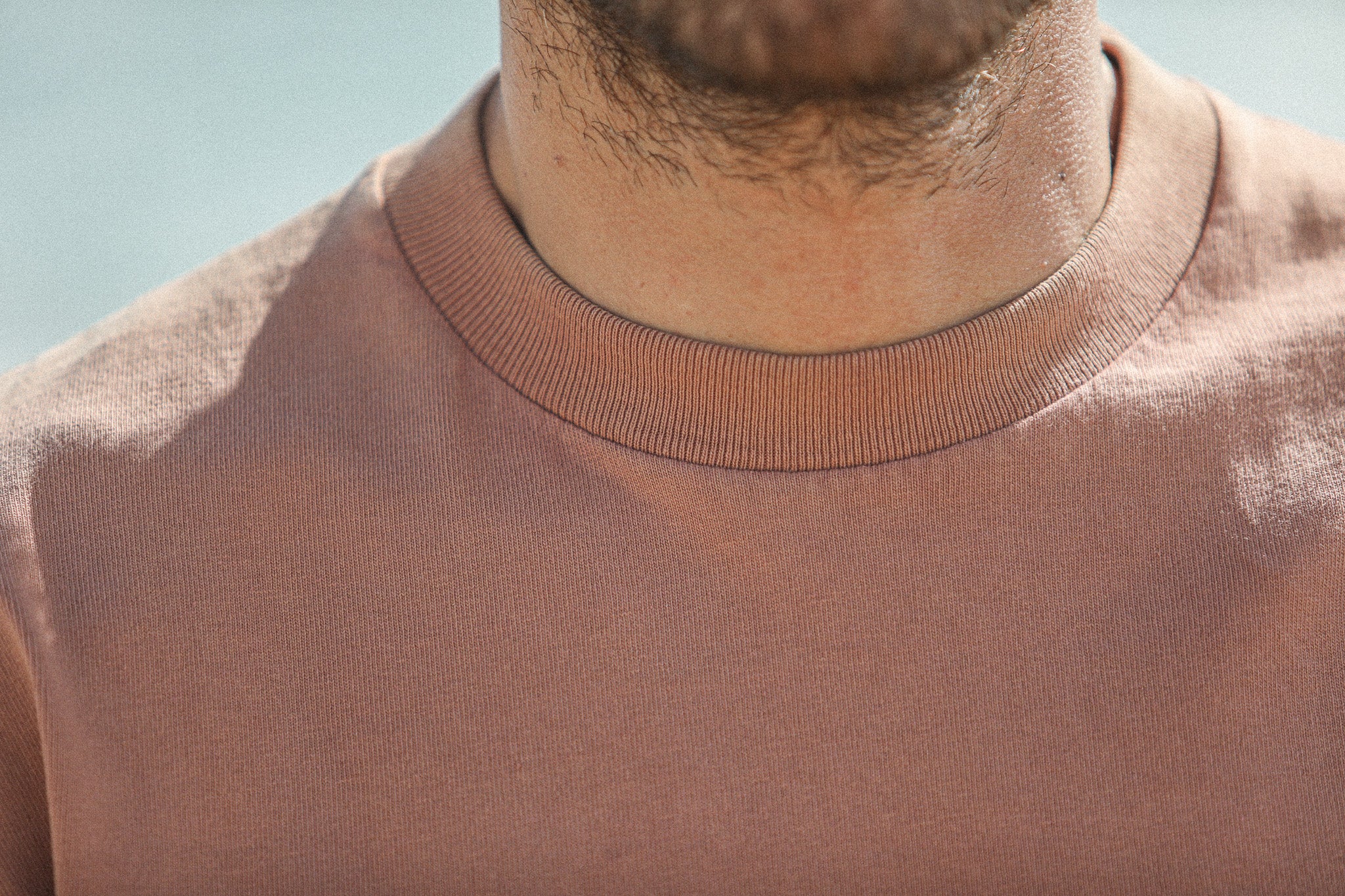 Tee-Shirt Comfort Acid Wash Rose Dust