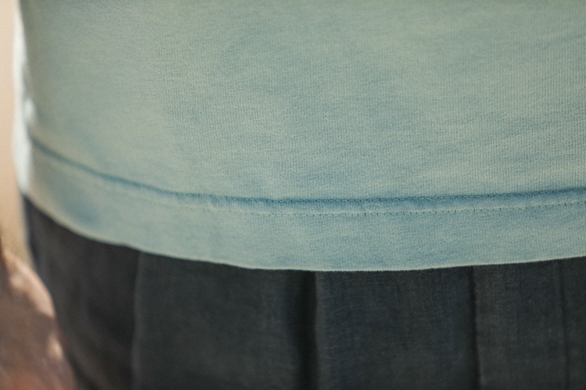 Tee-Shirt Confort Acid Wash Watergreen