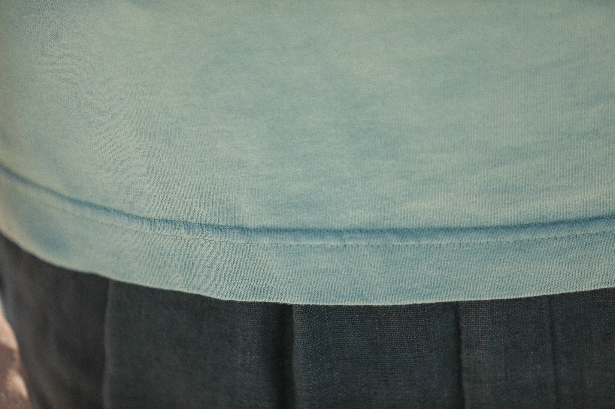 Tee-Shirt Confort Acid Wash Watergreen