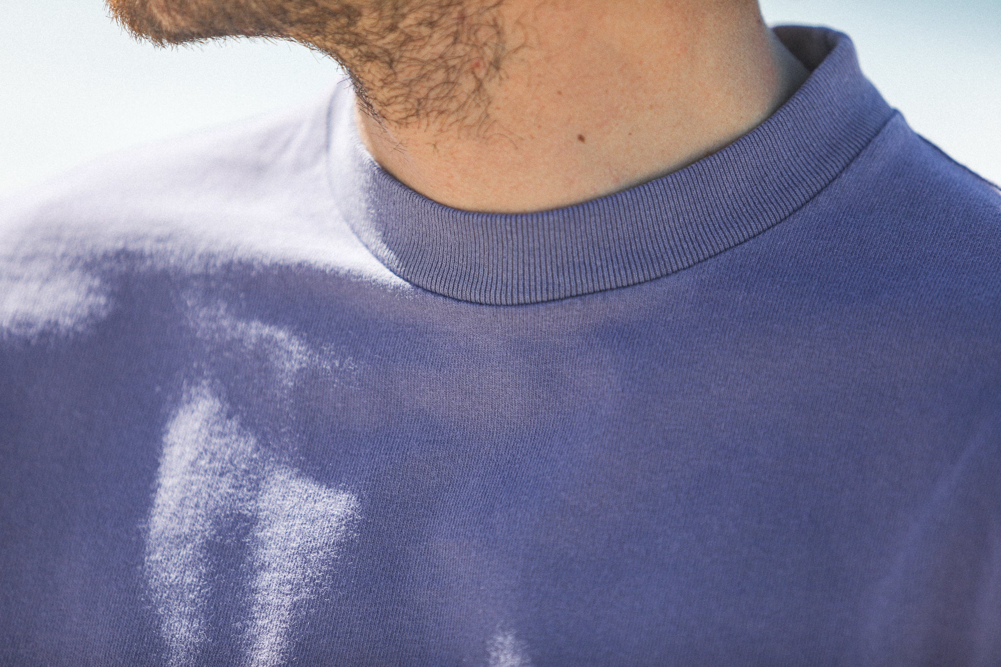 Tee-Shirt Confort Acid Wash Violet 80