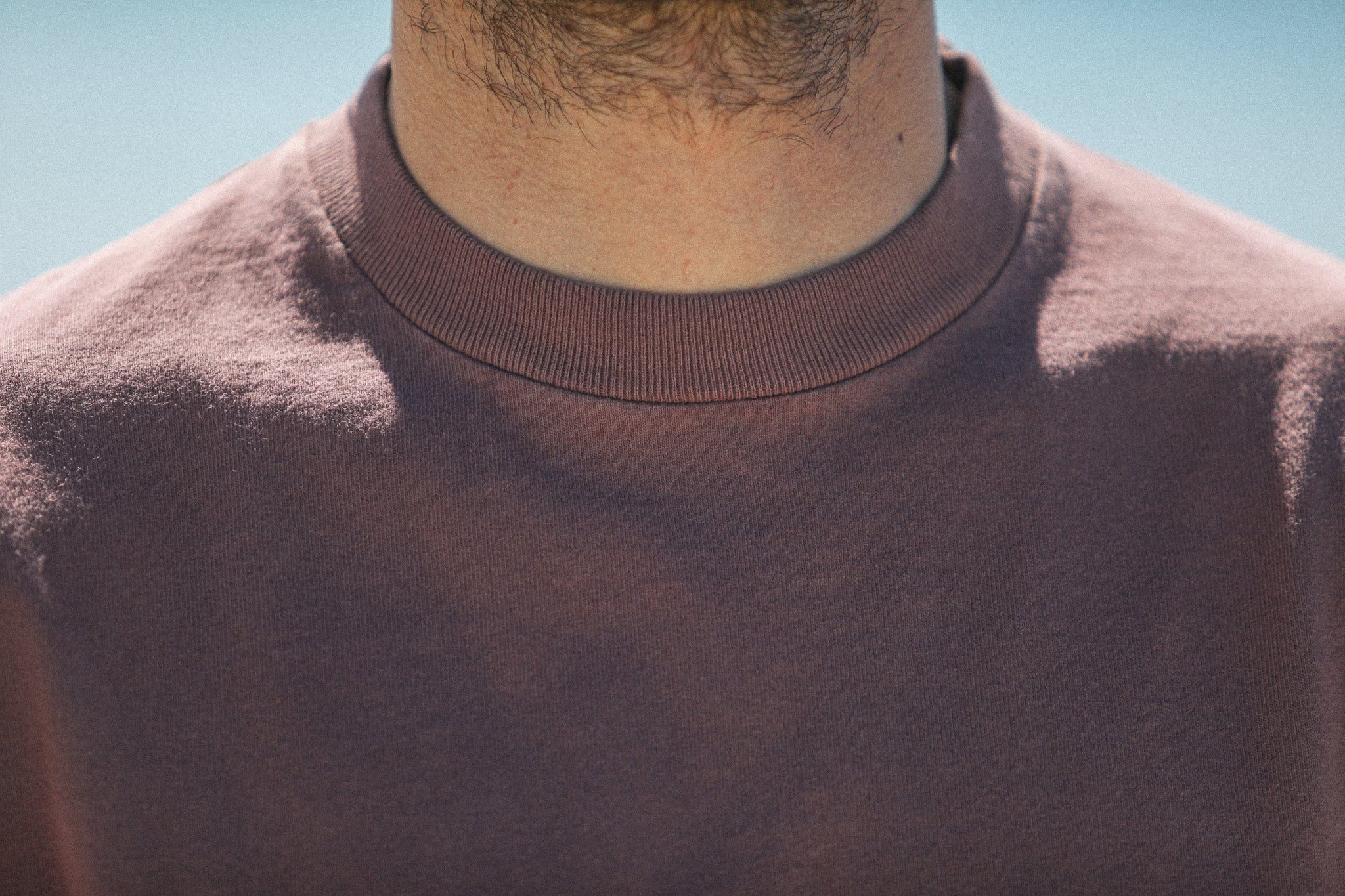 Tee-Shirt Oversize Acid Wash Dark Plum