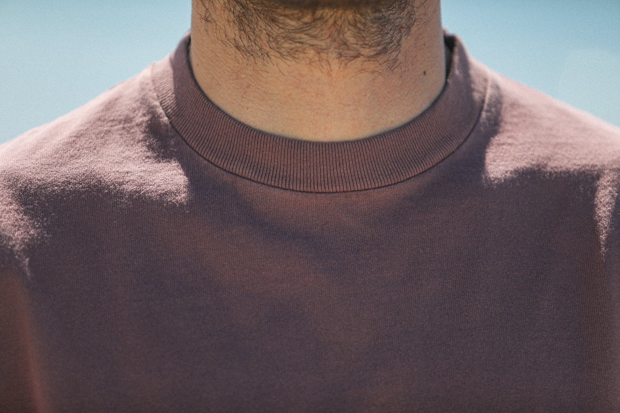 Tee-Shirt Oversize Acid Wash Dark Plum