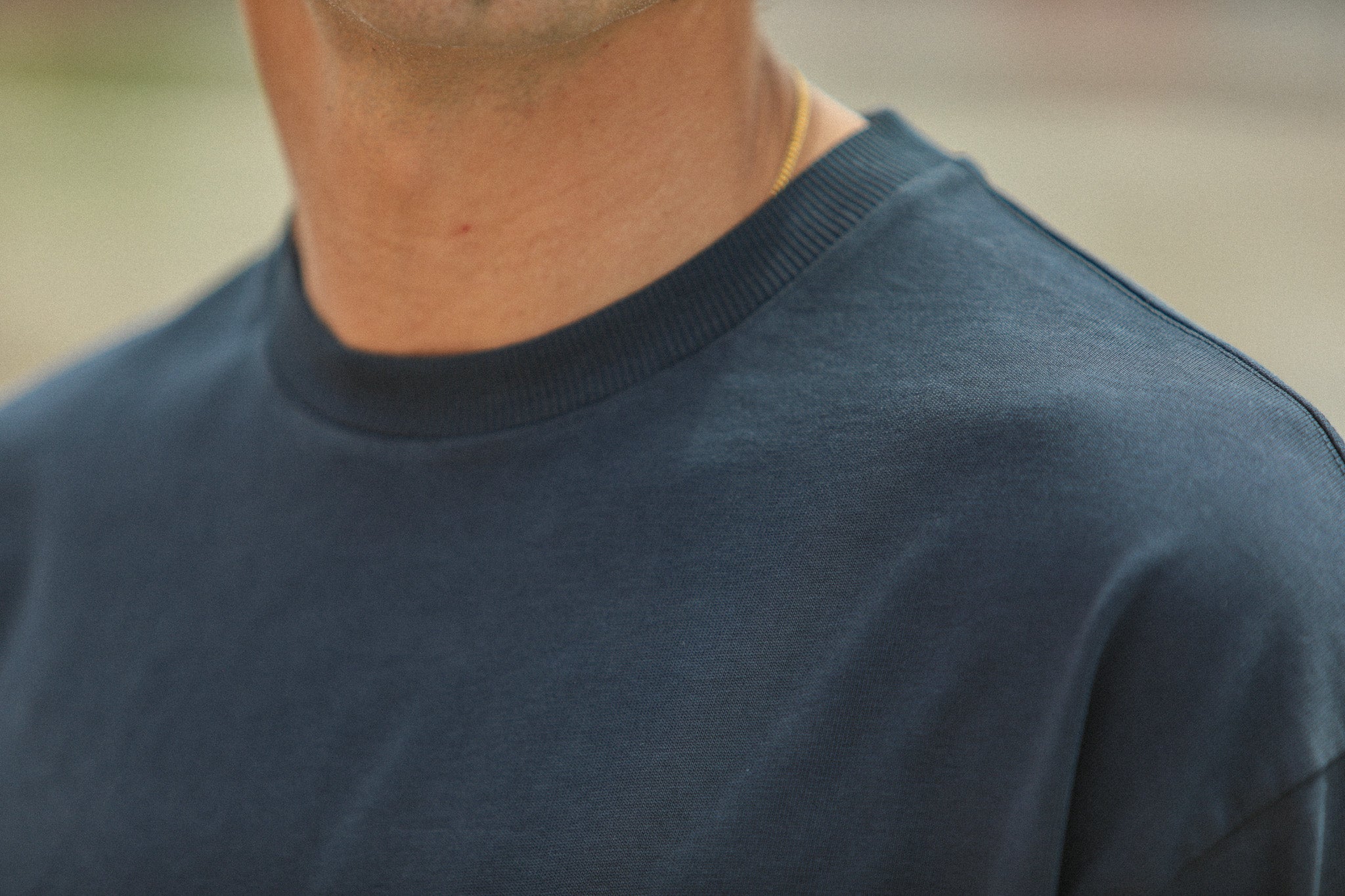 Tee-Shirt Oversized Acid Wash Indigo