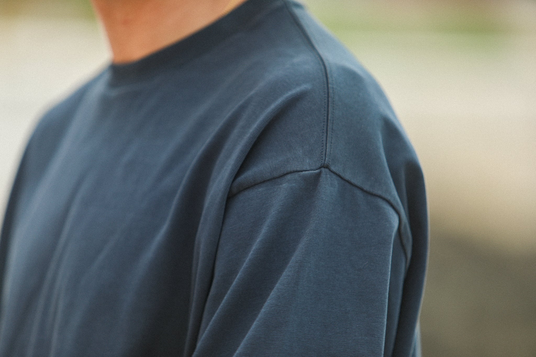 Tee-Shirt Oversize Acid Wash Indigo