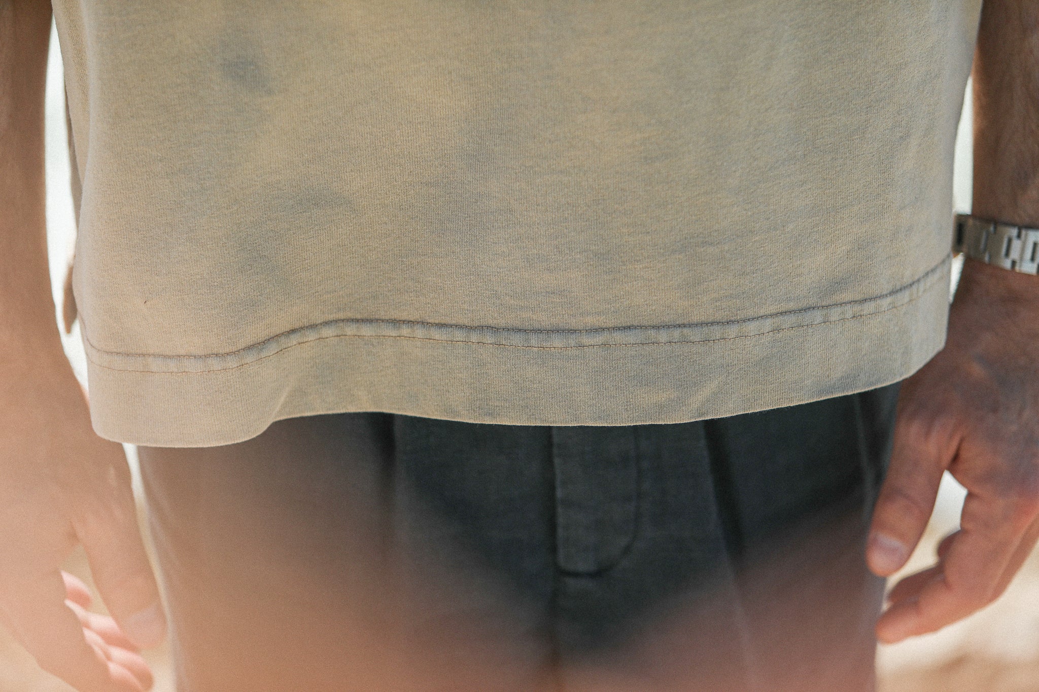 Tee-Shirt Oversize Acid Wash Sand