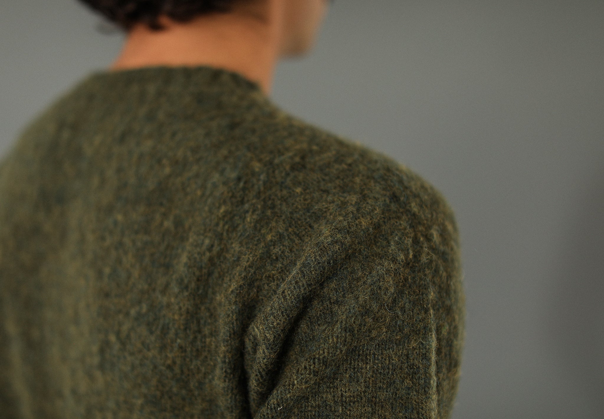 Pull Shetland "Shaggy" Khaki