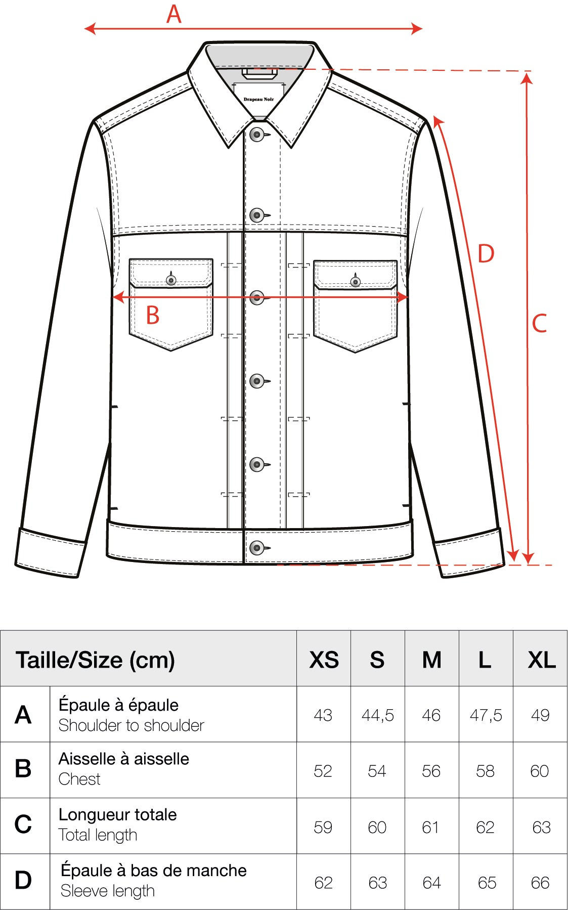 Guide des tailles