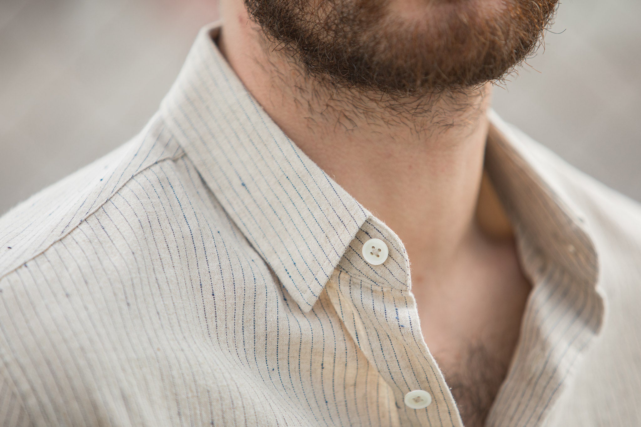 Chemise Japan Slub Beige - Fit New Classic